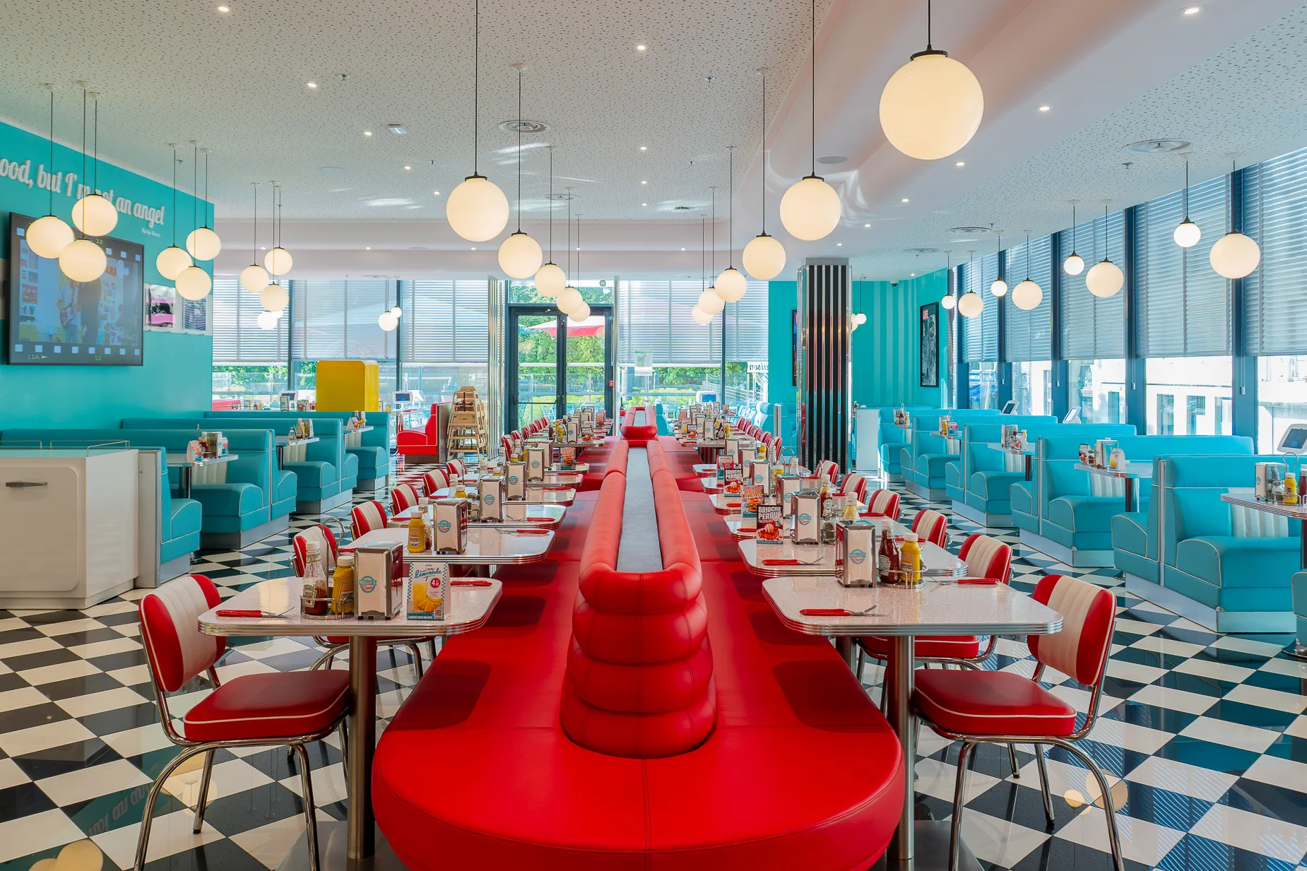 Perspective architecturale Draft Conception Holly's Diner
